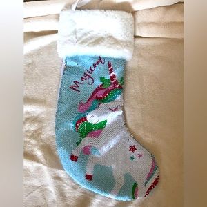 Sequin Magical Unicorn Stocking